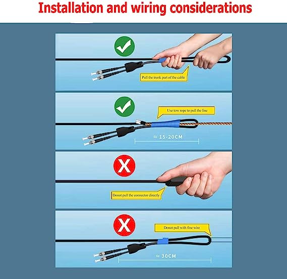 100Meters 328ft ST to ST 10/40/100Gbs OM4 Outdoor Armored Duplex Fiber Optic Cable Jumper Optical Patch Cord Multimode 50/125 100M ST-ST