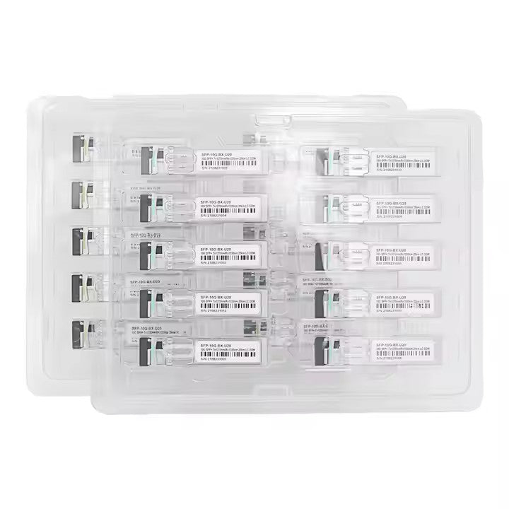 DFTTELECOM 10G SFP+ 20km 1310/1270nm LC Connector Optical Transceiver Module OEM Manufacturer 10gb FP BIDI ModuleCompatible with any Switch Router Server