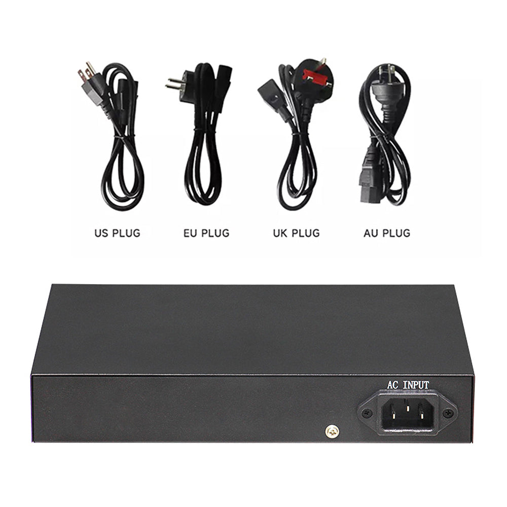 Hot Sale OEM Factory Power Support 120W 8 Ports PoE Switch with VLAN PoE Watchdog Function for IP Cameras