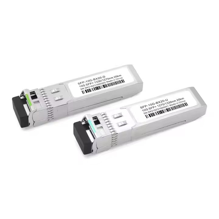 DFTTELECOM 10G SFP+ 20km 1310/1270nm LC Connector Optical Transceiver Module OEM Manufacturer 10gb FP BIDI ModuleCompatible with any Switch Router Server