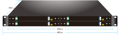 100G LR ER ZR Dual fiber to Single fiber Converter