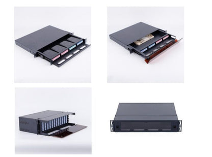 DFT Instapatch G2 1U Sliding Modular Cassette 4-Slot Fiber Panel