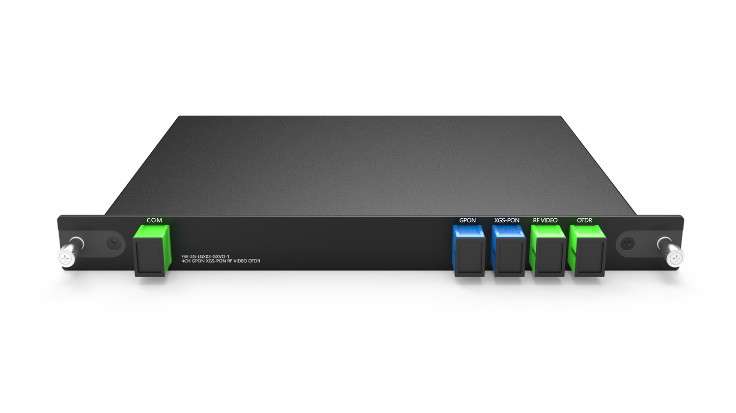 4CH WDM GPON XGS-PON RF Video And OTDR Plug-in LGX Box 215*150*20MM FW-2G-LGX02-GXVO